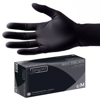 Nitril-Handschuhe, 100 Stk. (schwarz)